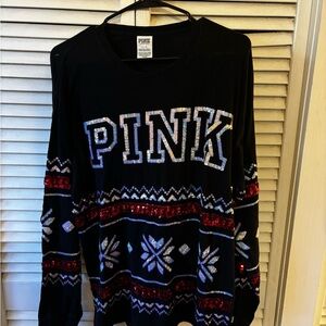 PINK Victoria's Secret Black Tee